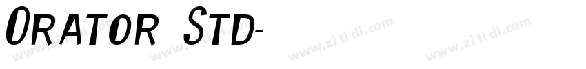 Orator Std字体转换